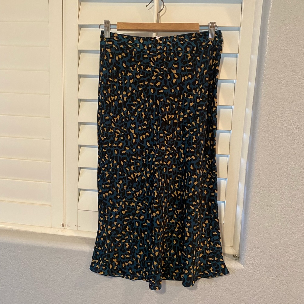 BCBG leopard maxi skirt